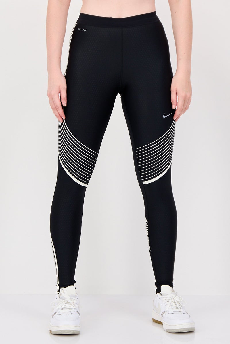 Nike Women Dri Fit Running Leggings, Black - Image 1