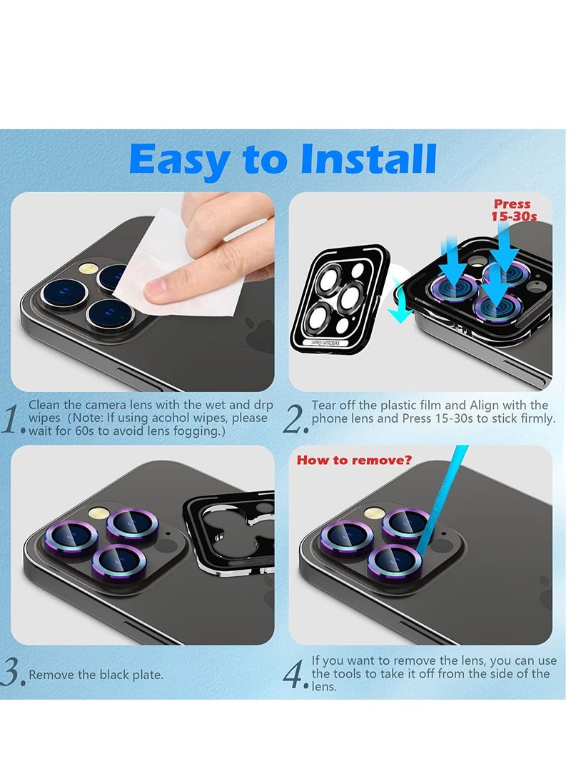 ELTRAZONE Compatible with iPhone 14 Pro/iPhone 14 Pro Max Camera Lens Protector, Anti-Scratch HD Tempered Glass Lens Screen Protection Cover - Image 5