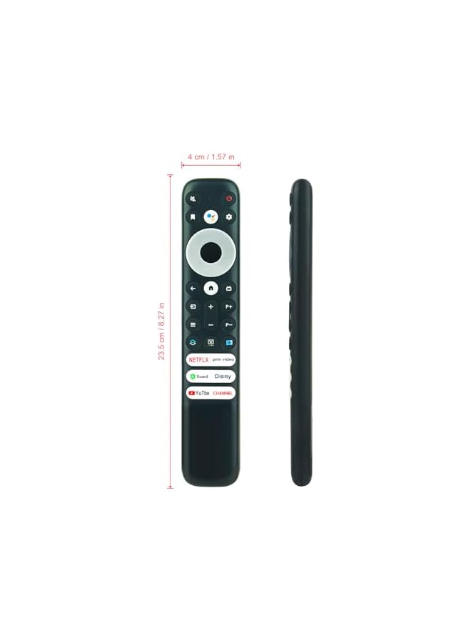 TIGER RC902V-FMRB Voice Replaced Remote Fit For TCL Smart TV 21001-000037,With short Apps: NETFLIX PRIME-VIDEO GUARD DISNEY+ YOUTUBE CHANNEL 65C831 55C831 55C631 85C735K 98C735K 75X925 sub RC902V FMR2  - Image 5