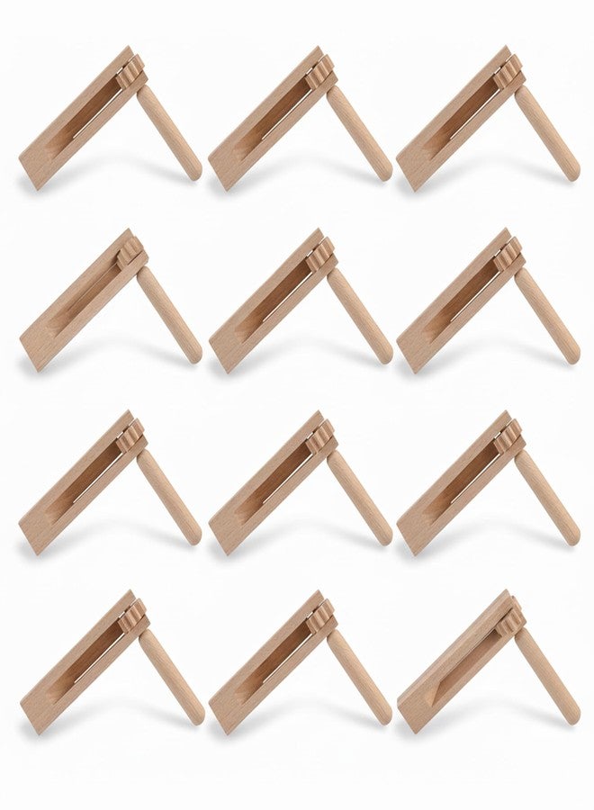 Mihey 12 Pack Matracas Mexicanas Noise Maker, Wooden Spinning Ratchet Noise Makers for Soccer Football Sporting Events, Graduation and Cinco De Mayo Celebrations - Image 1