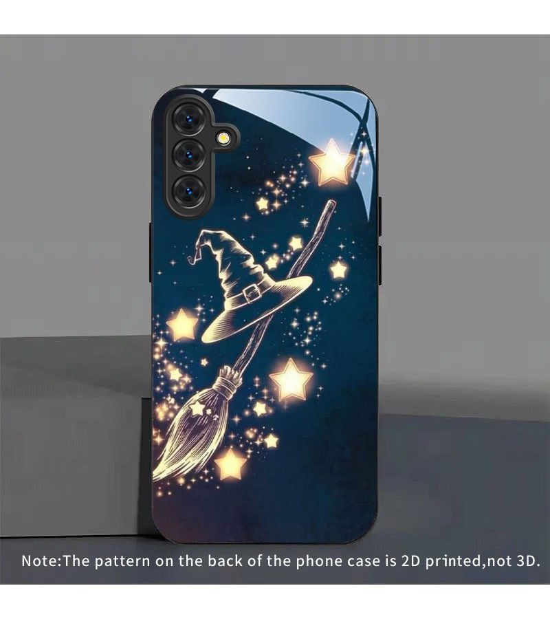 حافظة زجاجية سوداء مقواة لهاتف Samsung Galaxy A06 بتصميم نجمي، لـ Galaxy S25 Ultra S24 Plus A14 A15 A33 A34 A53 A54 A73 - Image 4