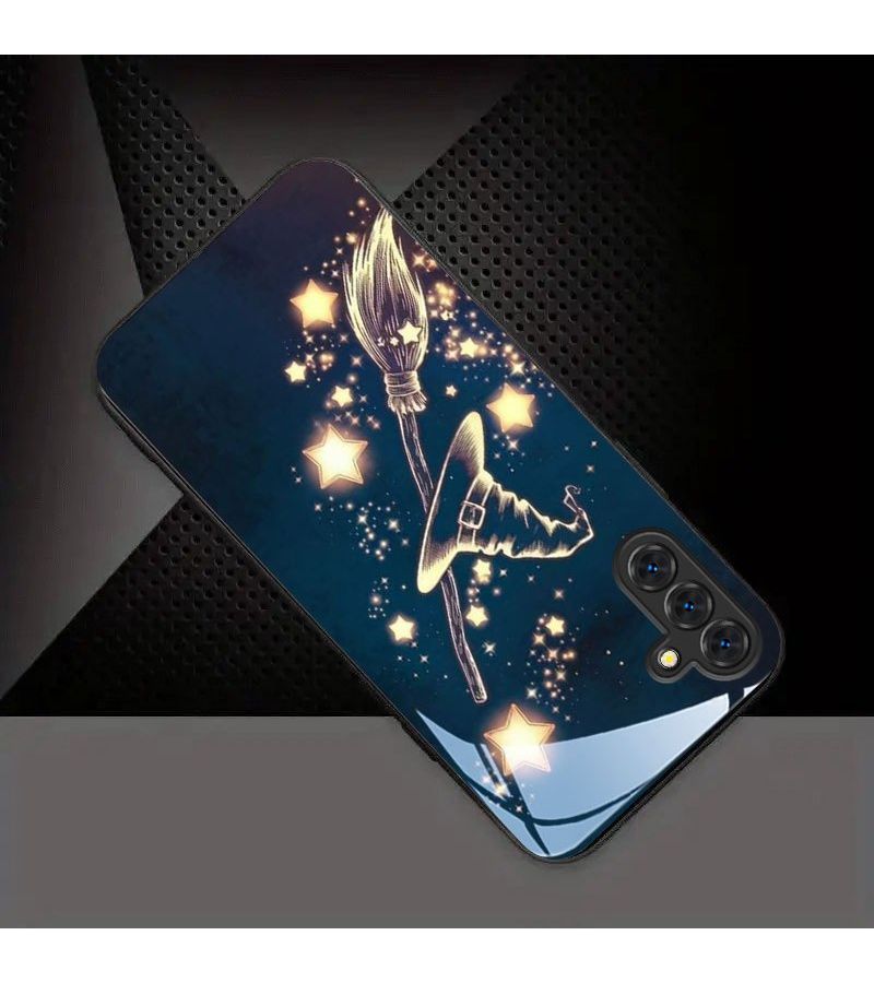 حافظة زجاجية سوداء مقواة لهاتف Samsung Galaxy A06 بتصميم نجمي، لـ Galaxy S25 Ultra S24 Plus A14 A15 A33 A34 A53 A54 A73 - Image 5