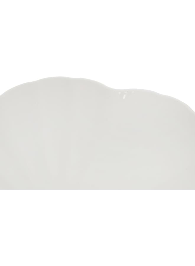 Moments Jewel Petal Round Server, 33 Cm Size, White - Image 3