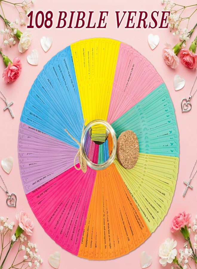 FliipFlaap Bible Verse Jar for Mom, 108 Color-Coded Scriptures in 8 Emotions, Christian Gifts for Mom, Mothers Day Birthday Gifts for Mom from Daughter Son, Inspirational Religious Gift for Mother - Image 3