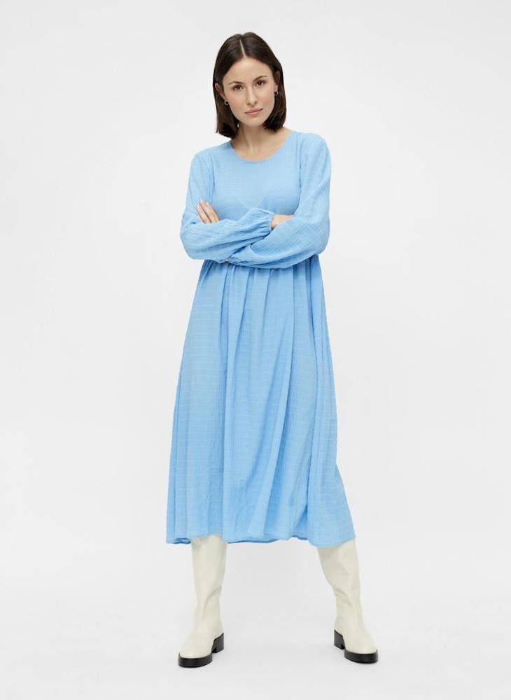 PIECES Textured A-Line Dress - Image 1