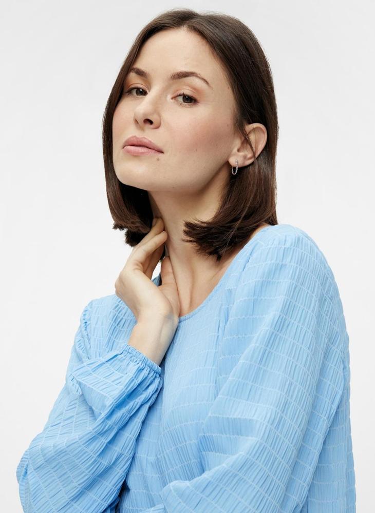 PIECES Textured A-Line Dress - Image 4