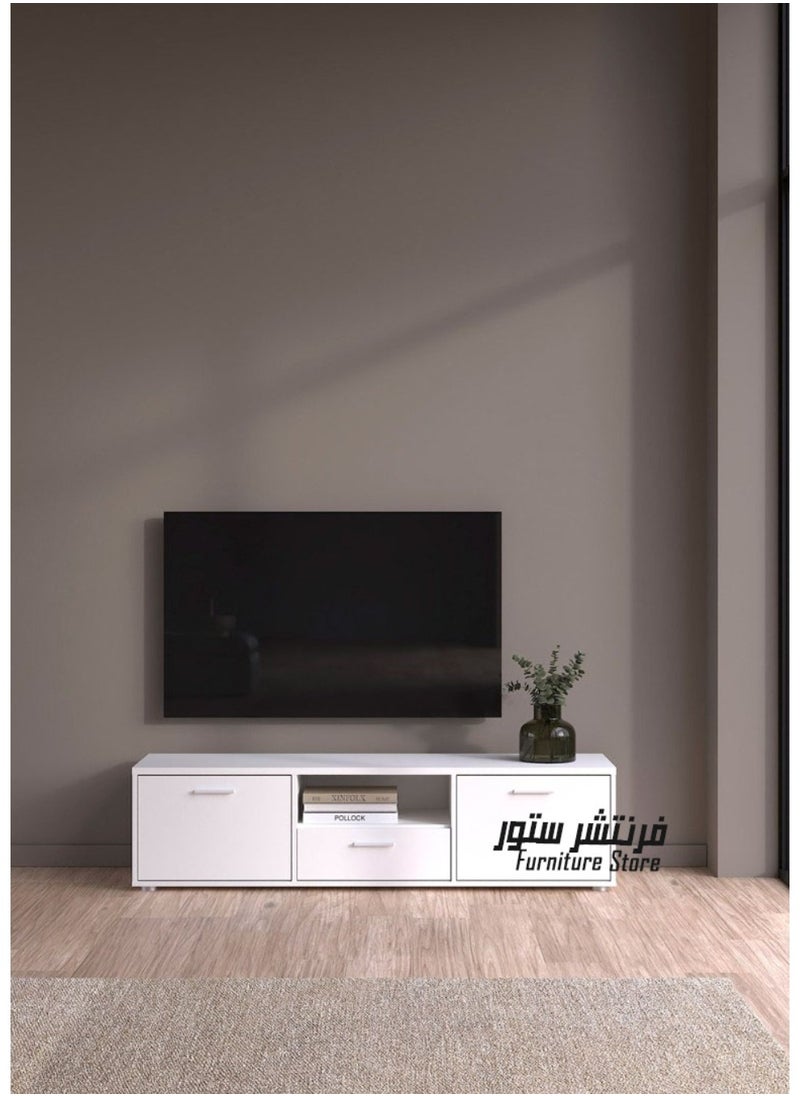 ماركة غير محددة وحدة تليفزيون مودرن - ارتفاع 40 سم - عرض 150 سم - عمق 30 سم ، من فرنتشر ستور.  - Image 1
