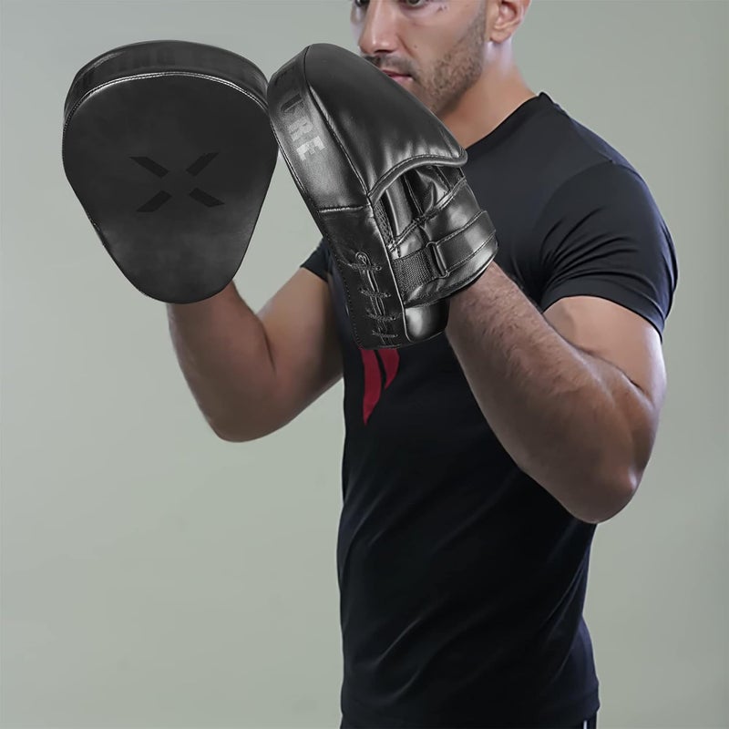 FightX قفازات الملاكمة الجلدية المنحنية للضرب للرجال والنساء معدات تدريب MMA تدريب الملاكمة قفازات التدريب متاحة بألوان متعددة - Image 2