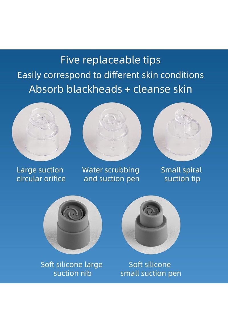 سيوسي إزالة الرؤوس السوداء الفراغ المسام المياه تدوير التنظيف البثور أداة استخراج 6 شفط 3 صالات قابلة للتعديل التجميل للرجال والنساء - Image 4