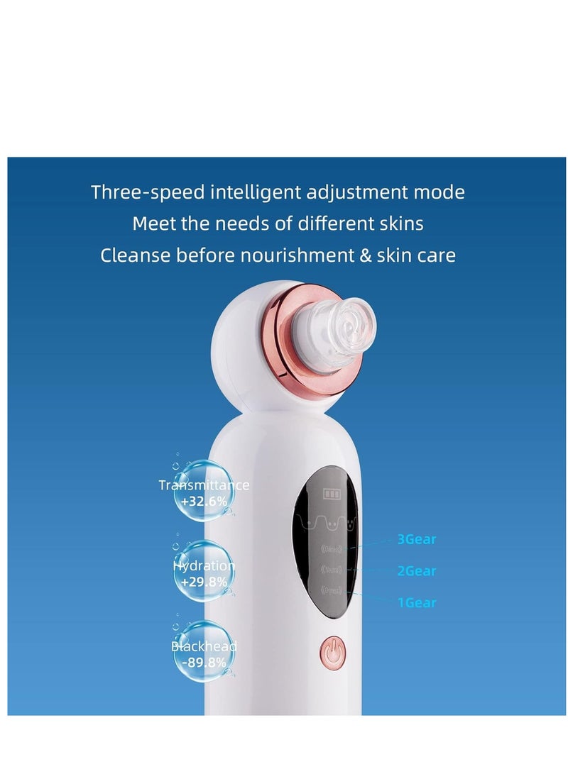 سيوسي إزالة الرؤوس السوداء الفراغ المسام المياه تدوير التنظيف البثور أداة استخراج 6 شفط 3 صالات قابلة للتعديل التجميل للرجال والنساء - Image 5