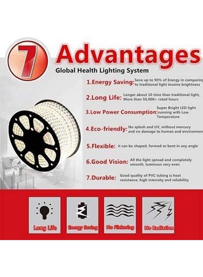 Gesto 20 Meter Rope Led Strip Lights - Outdoor Lights Waterproof for Balcony Decoration,Home Decor & Diwali Decoration| RGB Strip Light for Diwali Decoration with Mode Change Controller (Multicolor) - Image 5