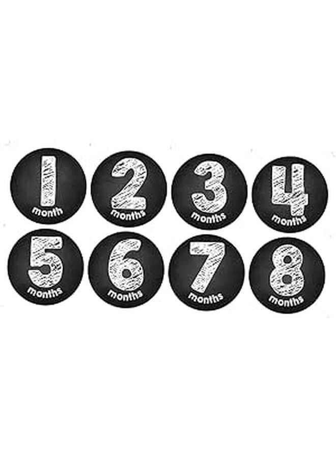 12 Month Milestone Stickers For Baby Photography Safe Material Photo Props - Image 1