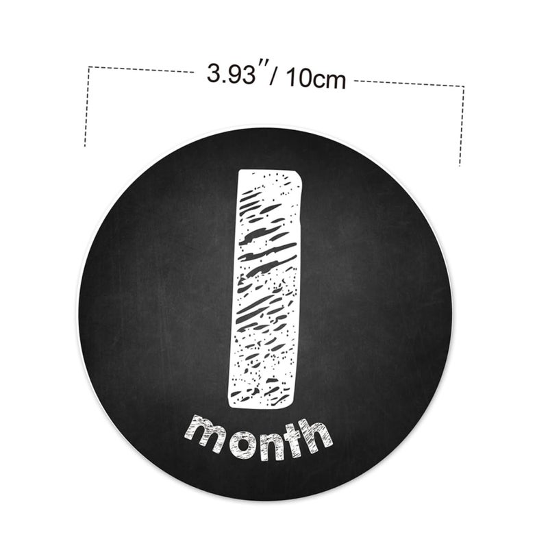 12 Month Milestone Stickers For Baby Photography Safe Material Photo Props - Image 3