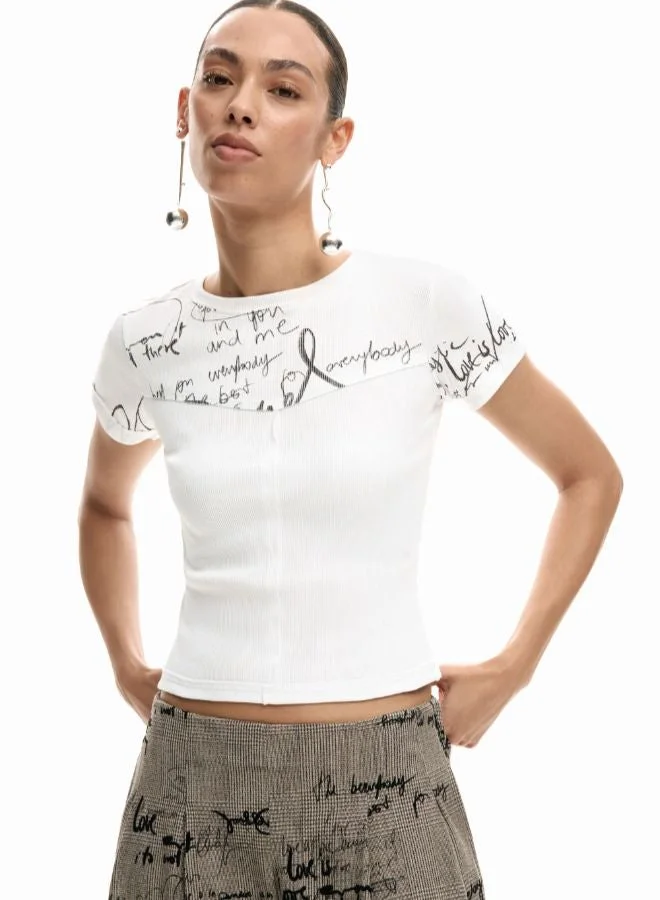 ديسيجوال قميص بخط الأضلاع