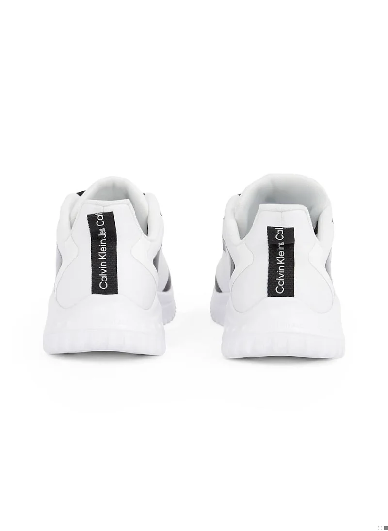 Calvin Klein Jeans Men's Runner Low Top Trainers - Polyester, White
