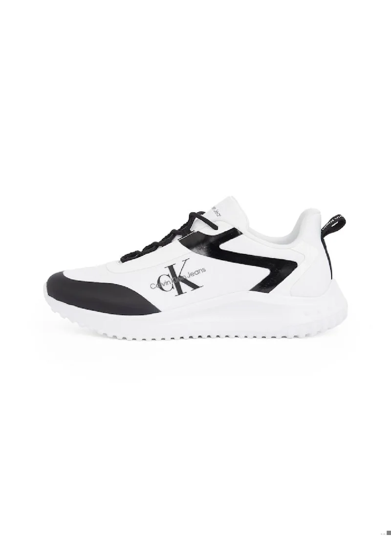 Calvin Klein Jeans Men's Runner Low Top Trainers - Polyester, White