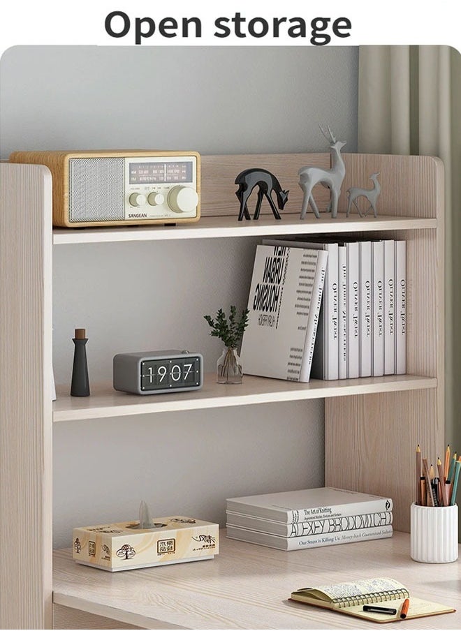 NKX - Modern Upgraded Computer Laptop Desk Modern Style Bookshelf for Home and Office Room 123 CM - Image 1