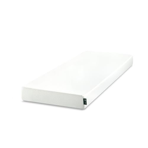 ZINUS 6 Inch 75 x 30 Narrow Twin Green Tea Memory Foam Mattress New Version Fiberglass free Medium Firm Feel Zoned Pressure Relief Certified Safe Foams Fabric Mattress in A Box