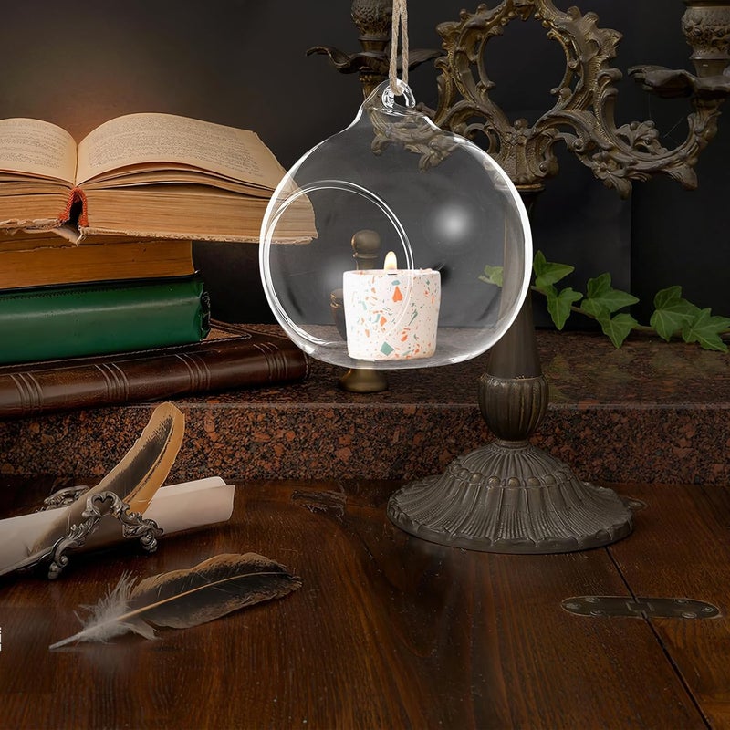 Elegant multi-option build Holibanna 5pcs Hanging Glass Terrarium Baubles with 8cm Opening and 4.5cm Dual Holes, Crystal Sphere Candle Holders with 1.2m Natural Jute Rope for Home Décor and Hanging Tea Light Display Economical upgraded quality All need matching options Multi-market varied design options Affordable fast purchase options All-item unified delivery Nationwide delivery Simple multi-feature practical build Market popular practical build All user affordable trusted quality Small apartment fit Dust tight seal Easy daily handling design Wear resistant Elegant practical multi-option build Quick available purchase options Storage & transit friendly Storage burden minimized build Cross-location transit friendly build Global easy assemble picks One piece build Multi-use well optimized build Backup reserve local stock Minimal design General compatible practical design - Image 4