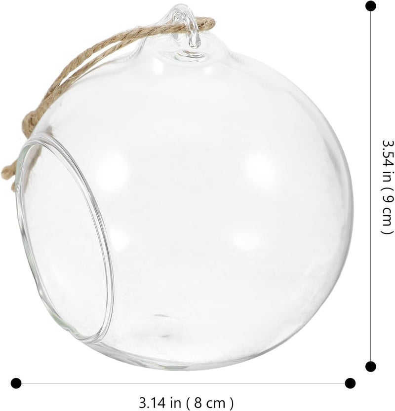 Elegant multi-option build Holibanna 5pcs Hanging Glass Terrarium Baubles with 8cm Opening and 4.5cm Dual Holes, Crystal Sphere Candle Holders with 1.2m Natural Jute Rope for Home Décor and Hanging Tea Light Display Economical upgraded quality All need matching options Multi-market varied design options Affordable fast purchase options All-item unified delivery Nationwide delivery Simple multi-feature practical build Market popular practical build All user affordable trusted quality Small apartment fit Dust tight seal Easy daily handling design Wear resistant Elegant practical multi-option build Quick available purchase options Storage & transit friendly Storage burden minimized build Cross-location transit friendly build Global easy assemble picks One piece build Multi-use well optimized build Backup reserve local stock Minimal design General compatible practical design - Image 2