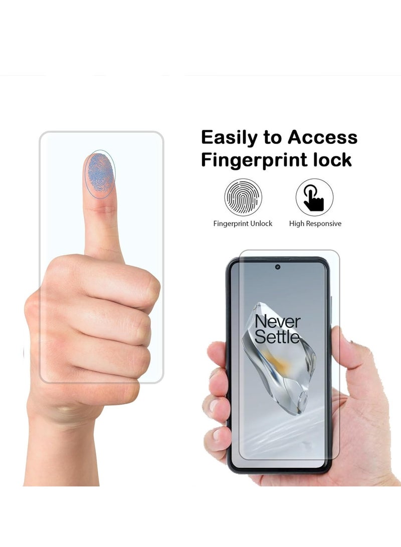 MIGOFAST Tempered Glass for OnePlus 12R 5G UV Screen Protector Full Glue Edge-to-edge 3D Curved Tempered Glass Fingerprint Compatible Anti Scratch 9H hardness for OnePlus 12R 5G - Image 3