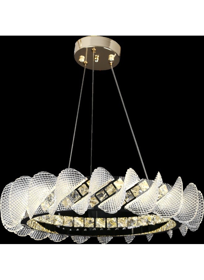 Hummer Modern golden chandelier with 3 lights, 65 watts, diameter 60 cm  - Image 2