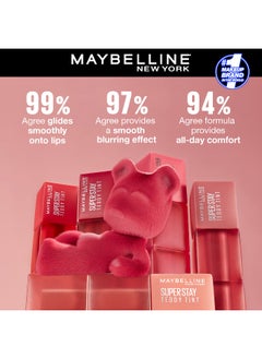 MAYBELLINE NEW YORK Super Stay Teddy Lip Tint , Long Lasting Matte Lipstick For Up To 12HR Wear  - Image 5