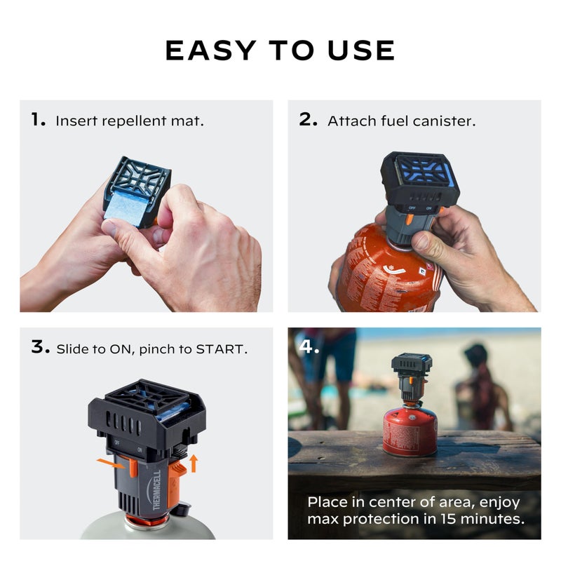 Thermacell Mosquito Backpacker Repeller, Gen 2.0 with 16 Hours of Repellent; 15 Foot Zone of Mosquito Protection; Long Lasting, Deet Free Bug Spray Alternative, Scent Free - Image 5