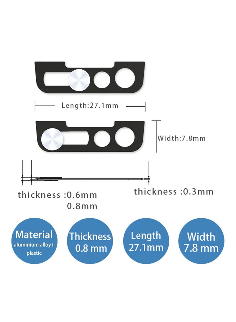 KASTWAVE Front Camera Privacy Guard Protects Privacy And Security Without Compromising Facial Recognition Compatible With Iphone 13 Iphone 13 Mini Iphone 13 Pro Iphone 13 Pro Max 2Pcs Silver - Image 2