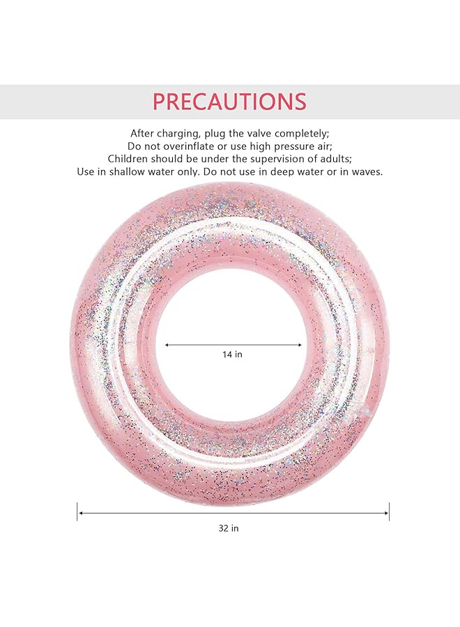 كاست ويف أنبوب سباحة، حلقة سباحة، أنبوب طفو نهري، مقاس 33 بوصة، أنابيب تجديف مطبوعة، حفلات شاطئية صيفية، أنابيب داخلية شديدة الغلق لحمام السباحة للبالغين والأطفال - Image 2