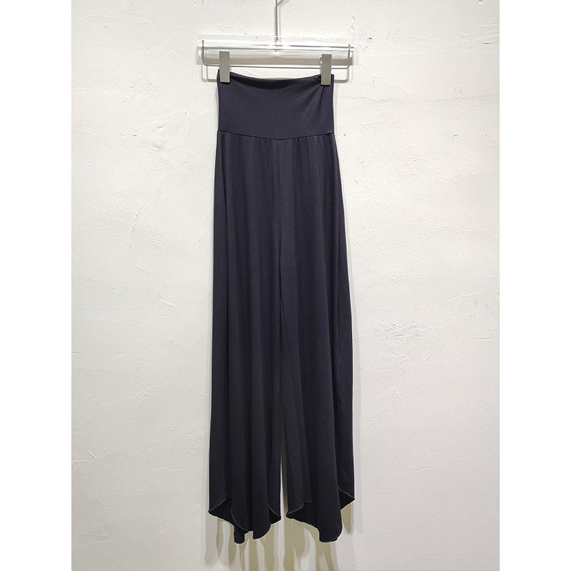 Bali Yoga Pants High Waist Bamboo Fabric Loose Fit Black  - Image 1