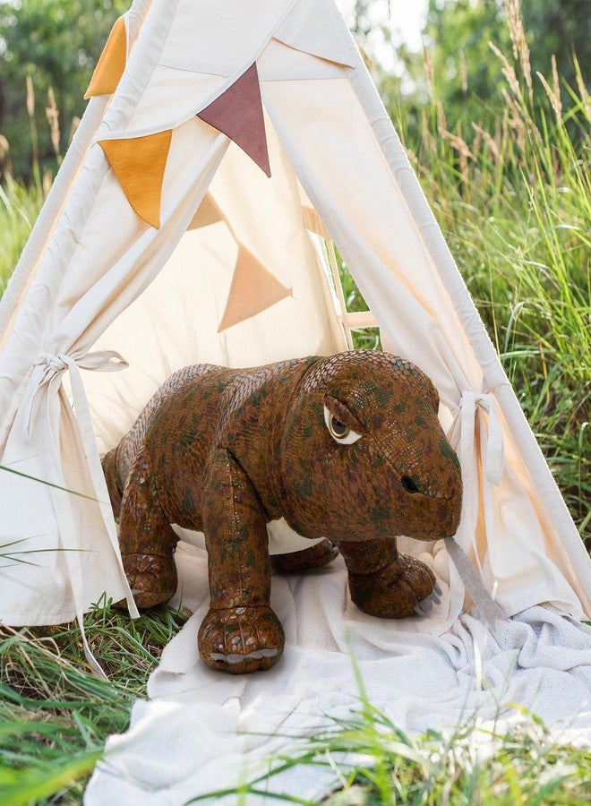 MorisMos Giant Komodo Dragon Stuffed Animal Pillow, 32" Plush Komodo Dragon Toy for Kid Girl Boy Birthday Gift, Realistic Big Monitor Lizard Stuffed Animal,Living Modern-Day Dinosuar Dragon Decoration - Image 2