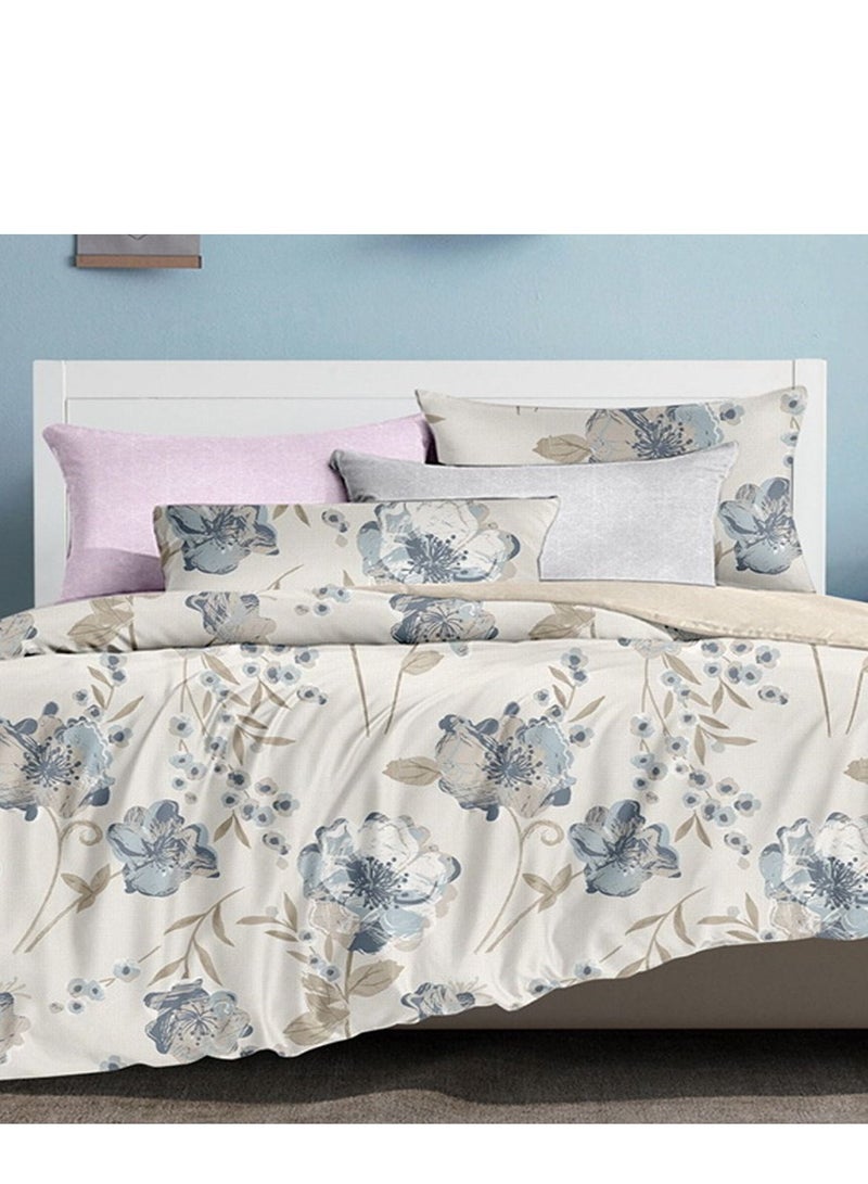 فيفوريت فيفرت طقم لحاف بيج نقشة بألوان متعددة كينج نفرين طقم 6 قطع - Image 2