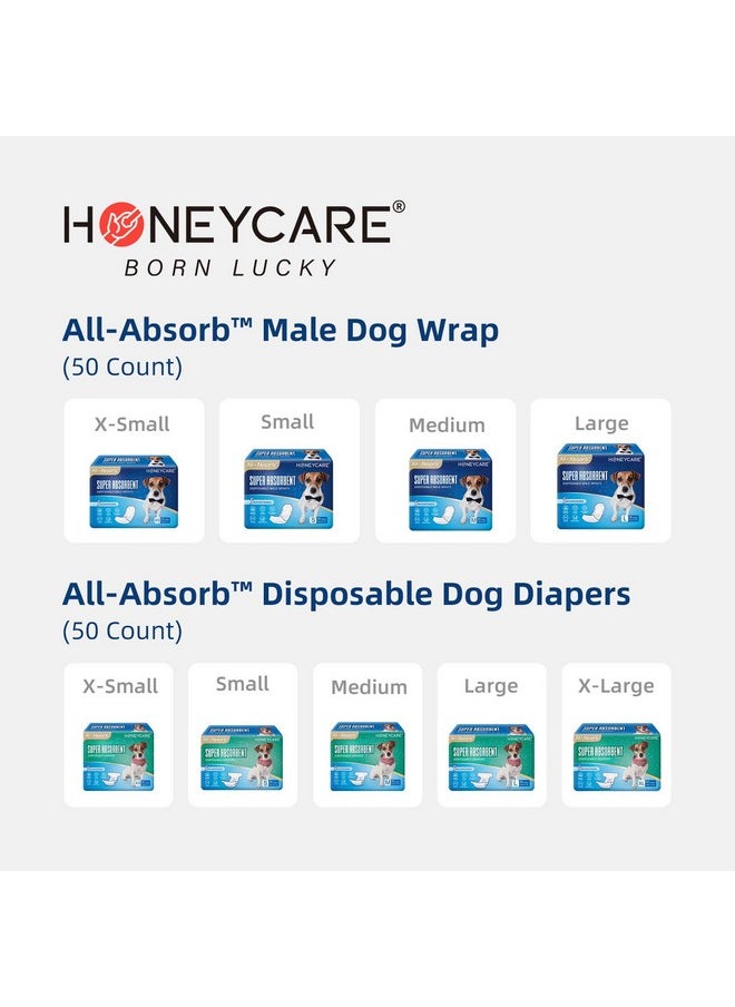 HONEY CARE HONEY CARE All-Absorb Disposable Female Dog Diapers M Size, Improved Bigger Size, 36 Count, Super Absorbent, Breathable, Wetness Indicator (Pack of 1, 36 Count Total)  - Image 5
