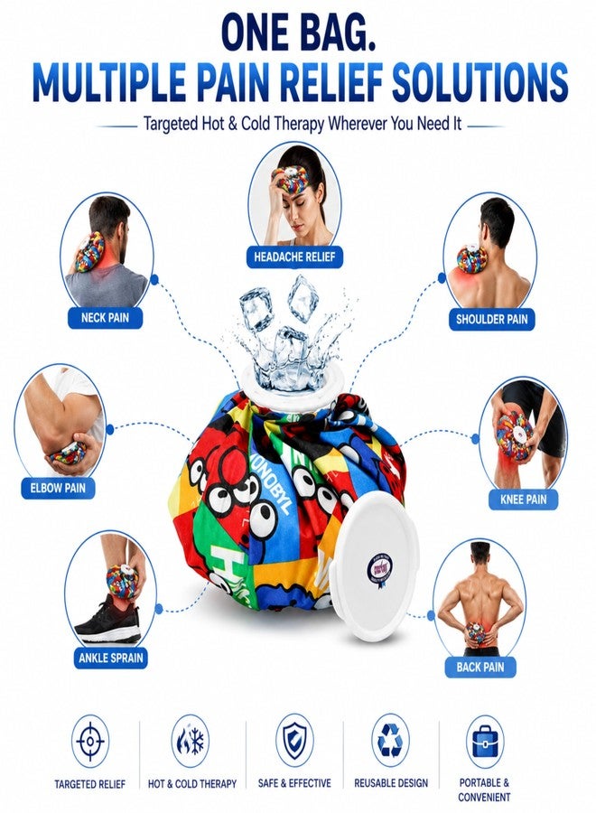 Crescent Hot & Cold Ice Pack Bag for Pain Relief (9 Inch) - Image 5