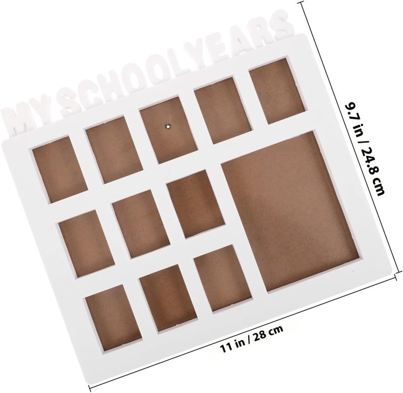 Years Picture Frame Growth Photo Frame for Student Memories Newborn to Early Education Photo Display Wall and Tabletop Decor - Image 2