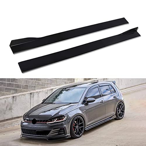 KEEPDSGN 7834 Car Side Skirt Rocker Panel Exterior Splitter Side Wing Universal for Golf Focus Camry Corolla Civic AccordBlack