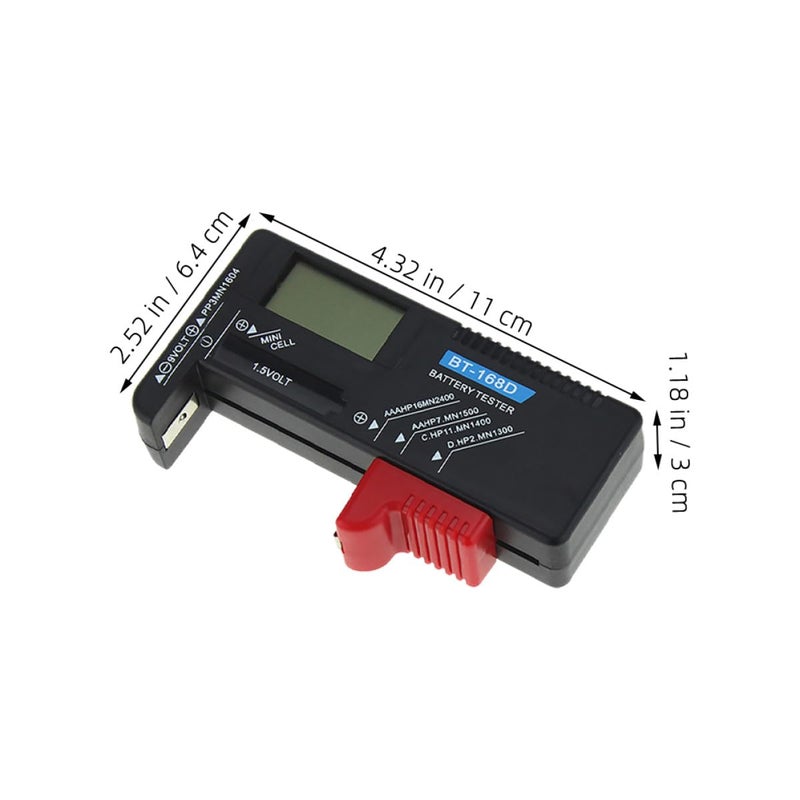 BESPORTBLE Portable Digital Battery Tester High Precision LCD Display for Home Office Travel - Image 3