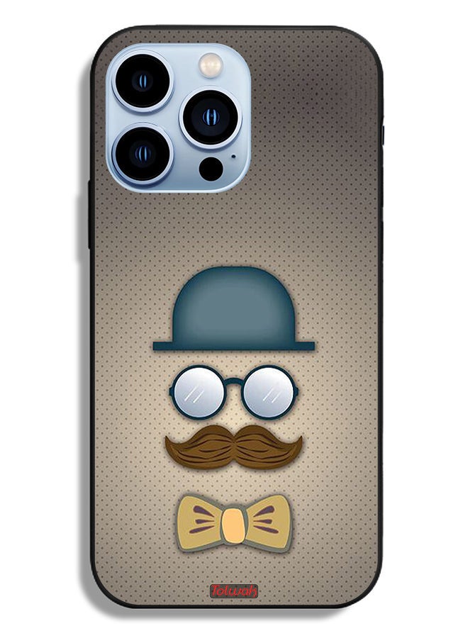 Tolwak Apple iPhone 13 Pro Protective Case ManS Head Art - Image 2