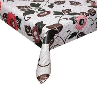CRAFT CITY Grey Flower Print Center & Dining Table Cover for 2 to 6 Seater Table Cloth/Water and dust with Oil-Proof PVC Rectangular Shape (40x54 inch) - pzsku/Z0E28978B9124764C9583Z/45/_/1742817247/e6157cf7-a8f2-4194-96ba-008a4179e309