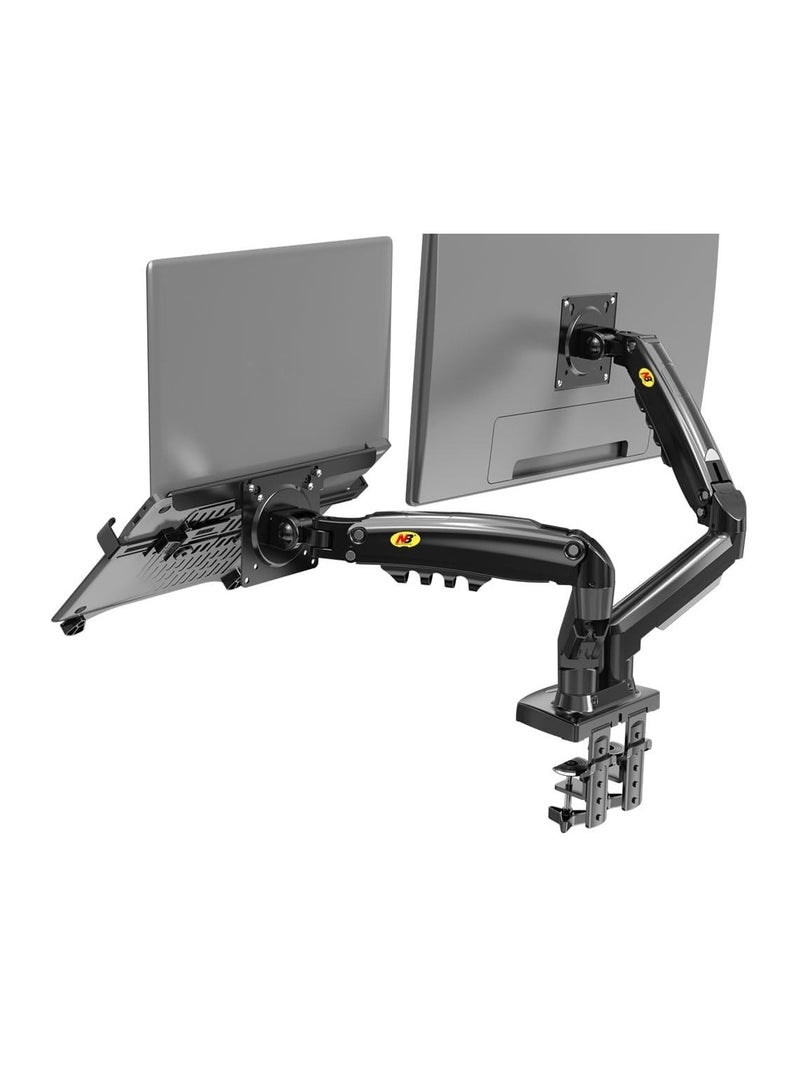 NB North Bayou F160-FP Space-Saving Dual Monitor & Laptop Stand - Image 1