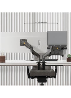 NB North Bayou F160-FP Space-Saving Dual Monitor & Laptop Stand  - Image 4
