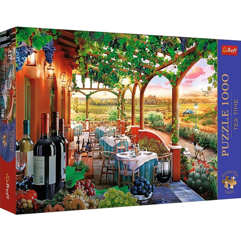 Trefl - Italian Vineyard Tea Time Puzzle 1000 Pieces - 10807 - Image 1
