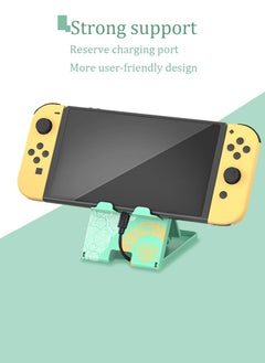 X-level Switch Stand for Nintendo, for Tears of the Kingdom Switch Holder, Adjustable Switch Lite Compact Portable Foldable Stand for Nintendo Switch Accessories (Green)  - Image 2