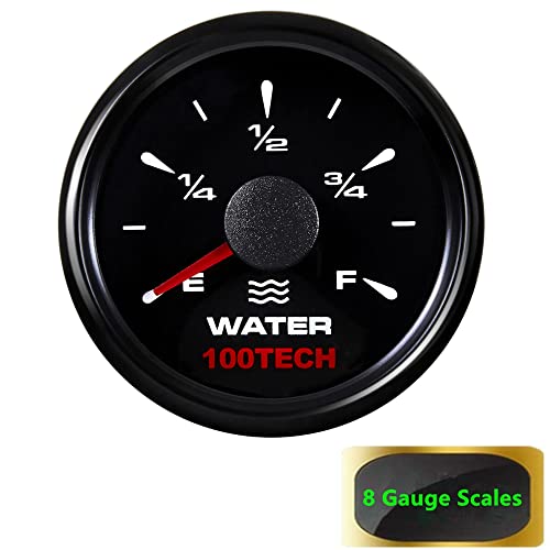 100TECH Water Level Gauge 240-33ohm RV Truck Water Tank Gauge Marine for Boat RV 0-190ohm 240-30ohm 0-180ohm 10-180ohm All Black - Image 5