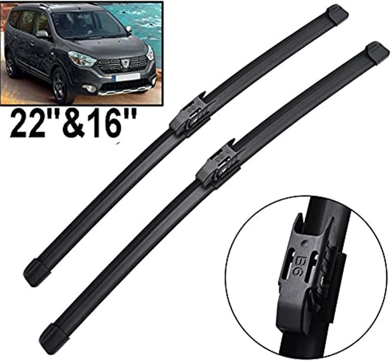 QASULER Front Wiper Blades for Dacia Lodgy (2016-2019) - Image 5