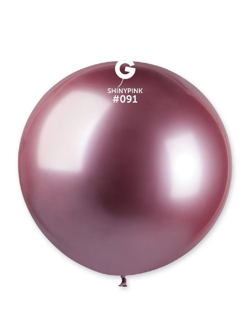 Gemar 31" Shiny Pink Balloon 1Ct 
