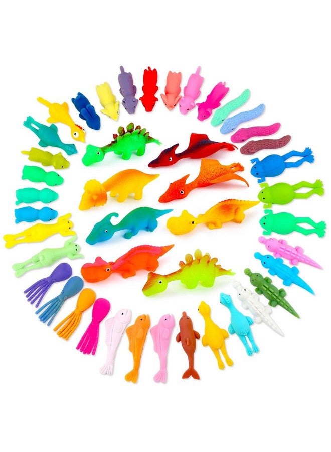 Vinsot 40 Pcs Finger Slingshot Animal Toys Animal Slingshots Catapult Toys Slingshot Chicken Slingshot Dinosaur Finger Toys Funny Flicking Chicken Toy Flying Turkey Flingers For Flying Games And Party Favors - Image 1