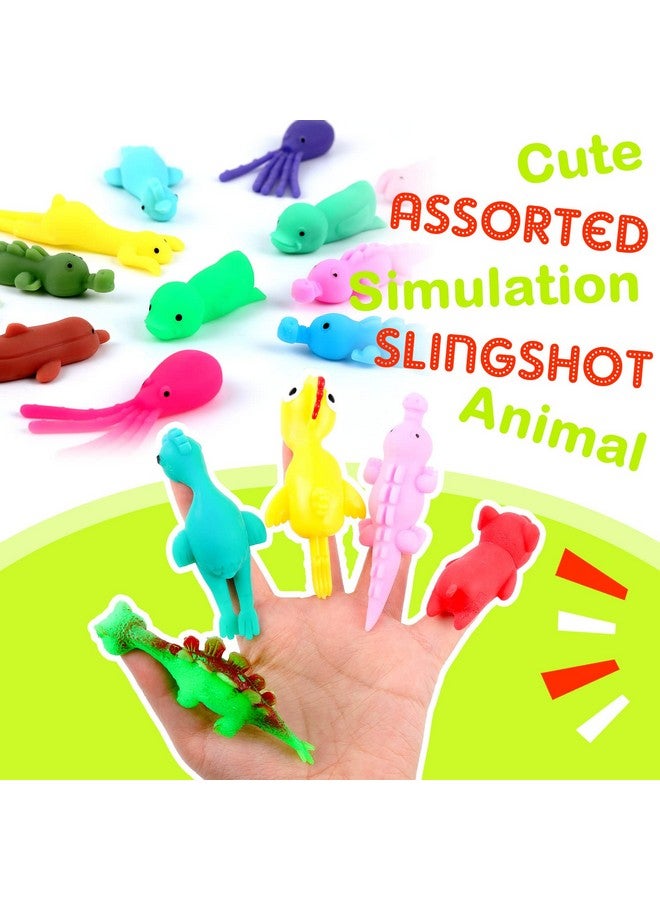 Vinsot 40 Pcs Finger Slingshot Animal Toys Animal Slingshots Catapult Toys Slingshot Chicken Slingshot Dinosaur Finger Toys Funny Flicking Chicken Toy Flying Turkey Flingers For Flying Games And Party Favors - Image 5
