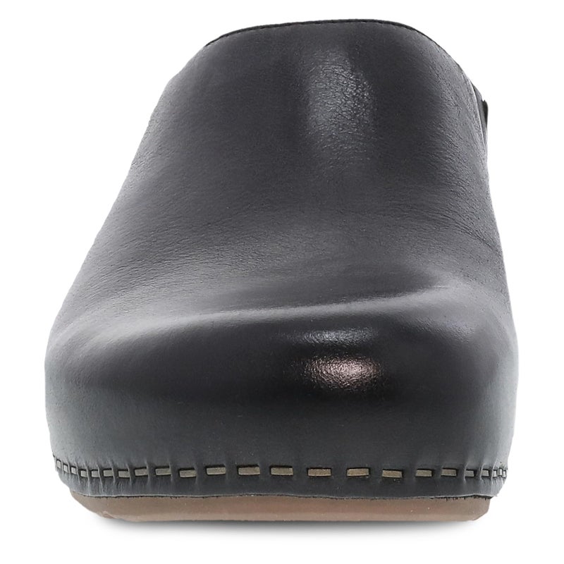 Dansko Talulah Stylish Mule Clog for Women - Cushioned PU Footbed and Arch Support for All-Day Comfort - Leather Uppers for Long-Lasting Wear Black Milled Burnished 8.5-9 M US - Image 4